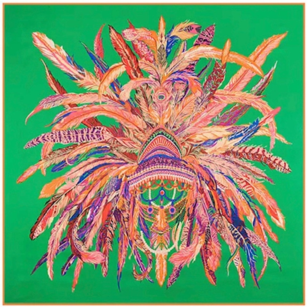 NWT 100% PURE SILK PRINT SCARF BIG STOLEN SHAWL